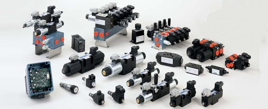 What are the different types of hydraulic valves